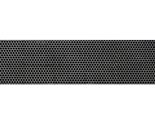 Metalen rooster met zeshoekige openingen