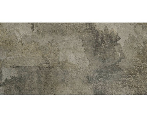 Wand- en vloertegel Elements graphit 45x90 cm gerectificeerd Tegel met betonlook