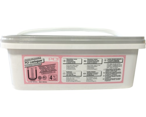 PCI Lastogum afdichtmiddel in emmer met vier kilogram netto-inhoud