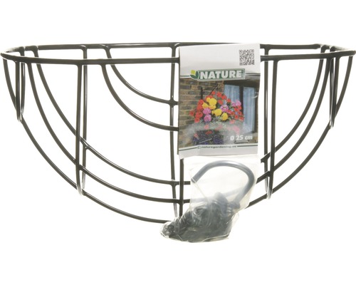 Metalen hangmand voor bloemen met ophangsysteem