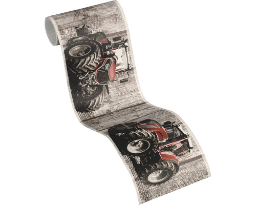 Rol behang met een tractorontwerp