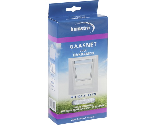 Hamstra gaasnet voor dakramen, 120 bij 140 centimeter, verpakking