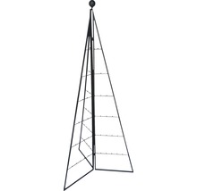 Metalen plantenobelisk in piramidevorm voor tuindecoratie en plantenondersteuning
