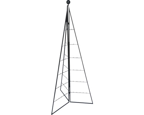 LAFIORA Kerstboom metaal zwart 60x120 cm