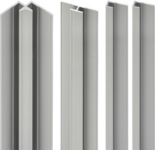 SCHULTE Profielset t.b.v. douche achterwand 210 cm aluminium