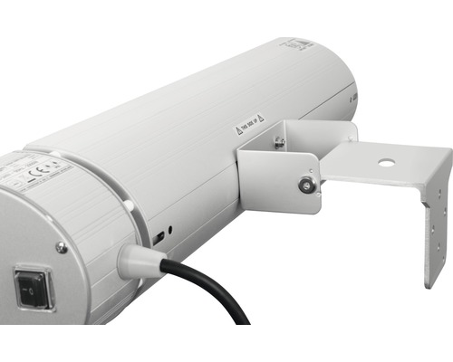 Detail van een terrasverwarmerbeugel