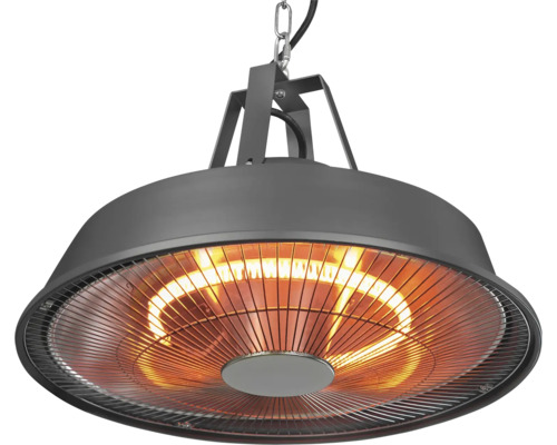 Hangende terrasverwarmer met lamp
