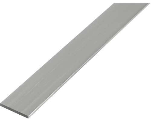 KAISERTHAL Platte stang 20x5 mm aluminium zilver 200 cm