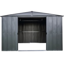 Metalen tuinhuis met schuifdeur