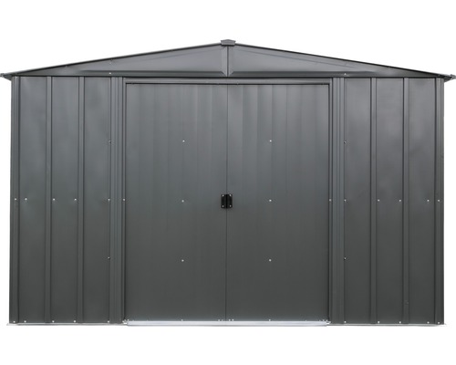 Metalen tuinhuis met dubbele deur