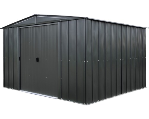 Metalen tuinhuis met schuifdeur