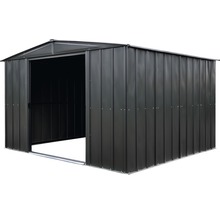 Metalen tuinhuis met schuifdeur