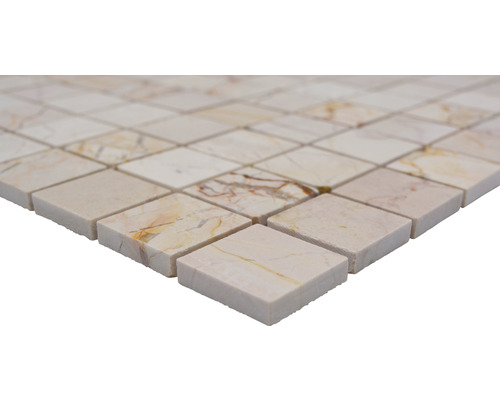 Detailopname van mozaïektegels van marmer