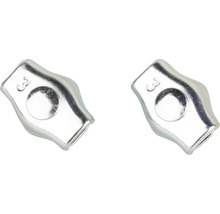 Twee draadklemmen maat 3