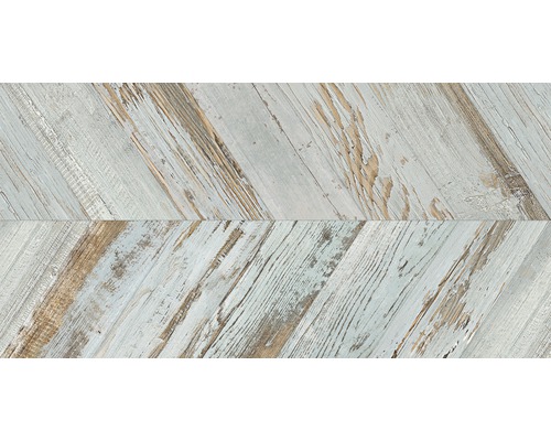 Keramische tegels in houtlook met pijldessin