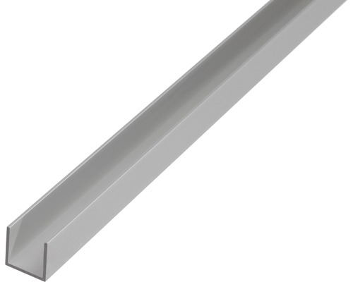 KAISERTHAL U-profiel 10x15x10x1,5 mm aluminium zilver 100 cm