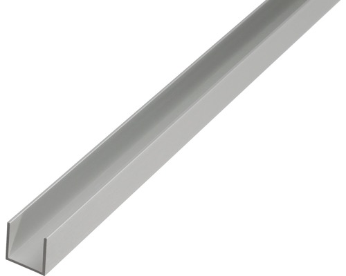 KAISERTHAL U-profiel 10x22x10x1,5 mm aluminium zilver 200 cm