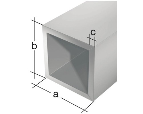 Vierkant aluminium profiel met maatvoering