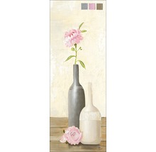 Schilderij met bloemen in vazen en kleurvelden