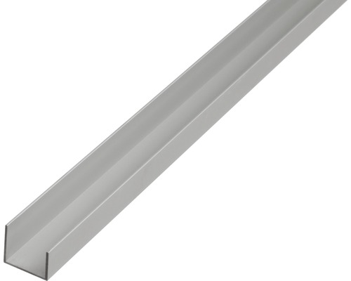 KAISERTHAL U-profiel 20x22x15x1,5 mm aluminium zilver 100 cm
