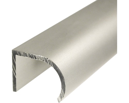 KAISERTHAL Greeplijst afgerond 25x19 mm aluminium zilver, 100 cm