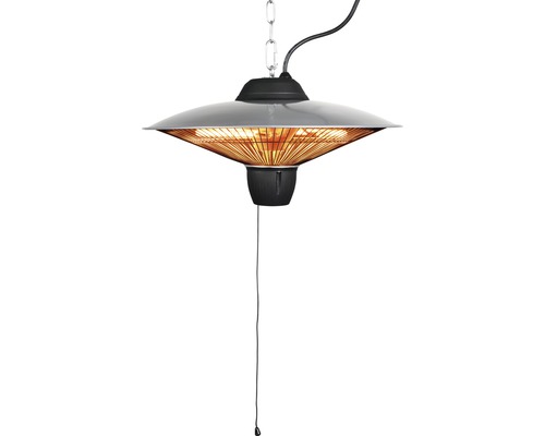 Hangende terrasverwarmer voor plafondmontage met trekschakelaar