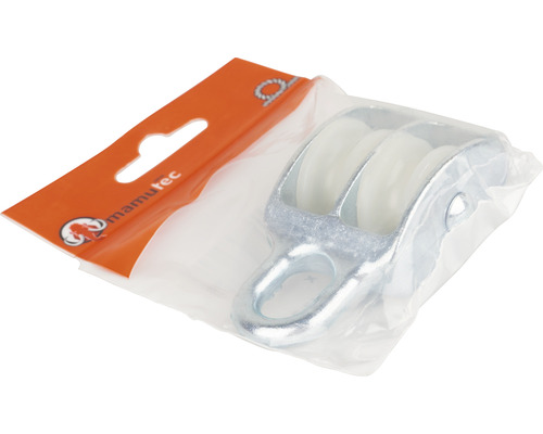 Dubbele katrol in verpakking