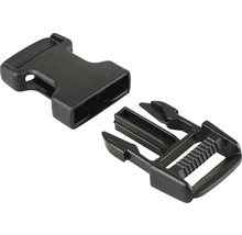 Zwarte kunststof klikgesp