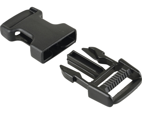 Zwarte kunststof klikgesp