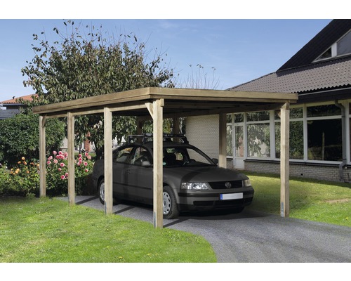 WEKA Carport Optima enkel geïmpregneerd 322x612 cm