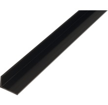 KAISERTHAL Hoekprofiel 40x10x2 mm kunststof zwart 200 cm-thumb-0