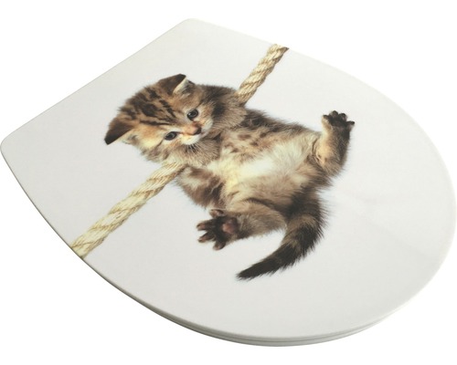 Toiletbril met kattenmotief