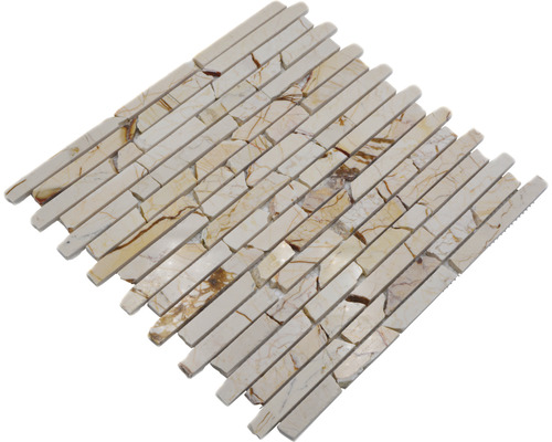 Mozaïektegel van natuursteen, beige-bruin, voor wanddecoratie