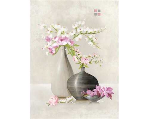 PURE LIVING Schilderij canvas Flower Stilllife II 57x77 cm