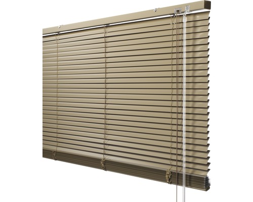 SOLUNA Aluminium verduisterende jaloezie 25 mm bruin 80x240 cm