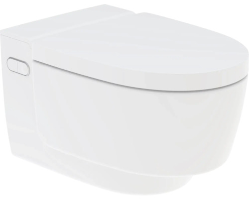 GEBERIT Douche-wc Aquaclean Mera Comfort met turbo flush spoeltechniek wit Wandcloset met diepspoeling van sanitair keramiek