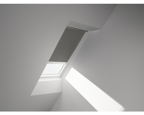 VELUX Rolgordijn verduisterend bediening op zonne-energie DSL 102 0705S grijs