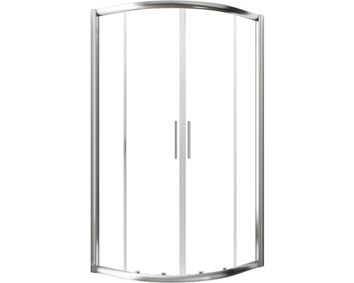 Ronde douchecabine met twee deuren