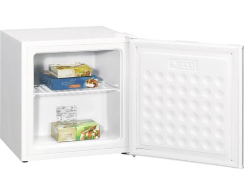 Open vriezer met levensmiddelen