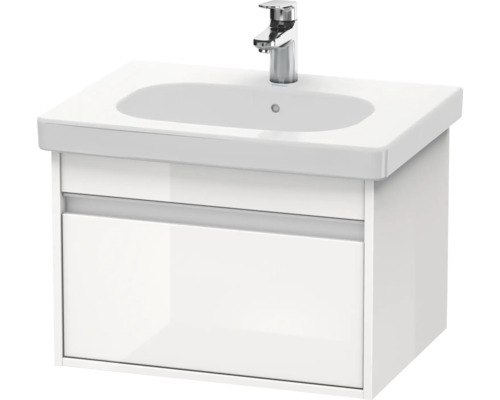 Wastafelonderkast met wastafel en kraan