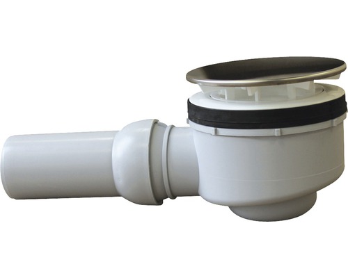 Afvoergarnituur met zeefmand en apparaataansluiting