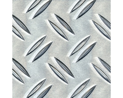 KAISERTHAL Traanplaat 750x750x1,5 mm aluminium Aluminium traanplaat textuur met verhoogde ribbels