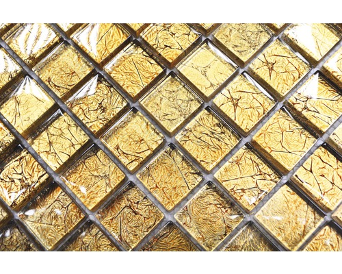 Close-up van vierkante glazen mozaïektegels