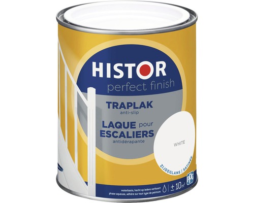 HISTOR Perfect Finish Traplak wit 750 ml Histor Traplak, antislip