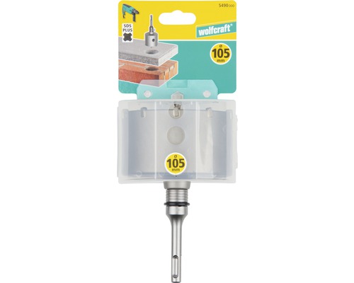 Wolfcraft gatenzaag met SDS Plus opname, diameter 105 millimeter