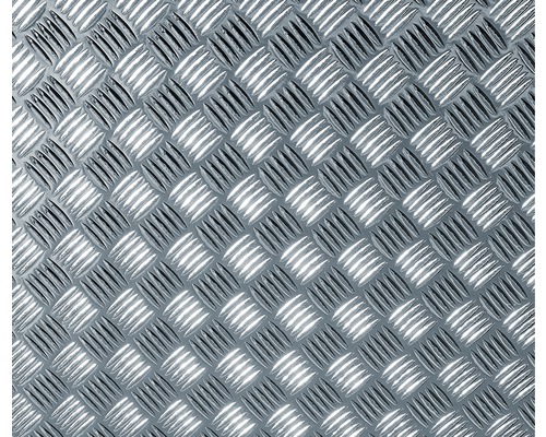 Aluminium traanplaat met diagonaal ribbelpatroon