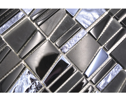 Mozaïektegel met verschillende vormen en oppervlakken