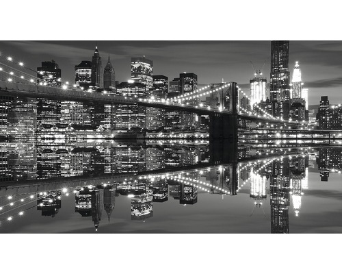 Fotobehang papier New York zwart/wit 254x184 cm