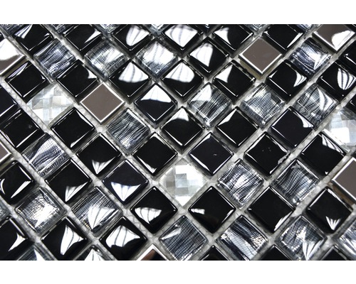 Mozaïektegelpatroon van glas en natuursteen