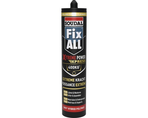 SOUDAL Fix ALL X-treme X-press wit kitkoker 290 ml Soudal Fix All lijmkoker